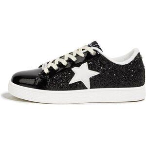 Women's Fashion Star Sneaker Lace Up Low Top Comfortable Cushioned Walking Shoes